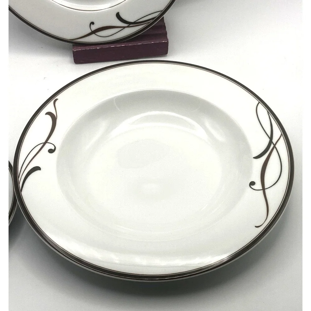 Mikasa Cocoa Blossom Five Piece Place Setting Plate Bowl Cup